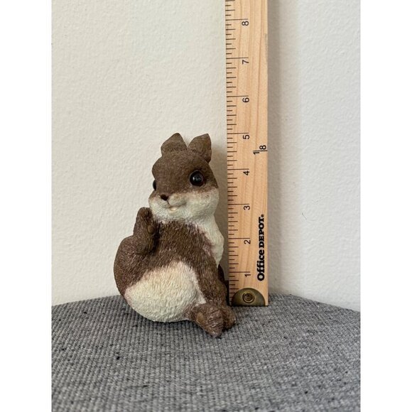 Naturecraft Pair Of Bunny Rabbit Resin Brown Tan White Cream Decor Statue Figuri - Picture 7 of 16